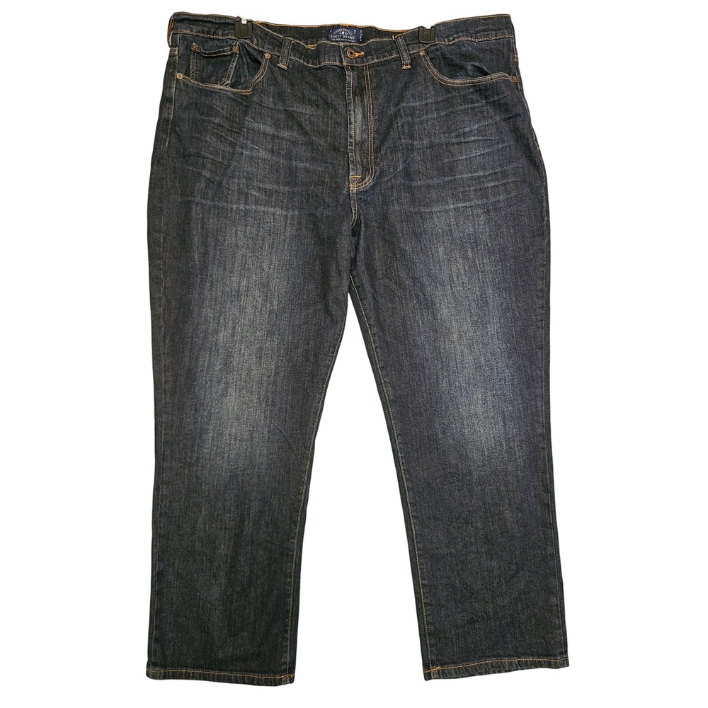 Lucky Brand 329 Classic Straight Jeans Mens 50x32 Candiani Dark Wash JT2